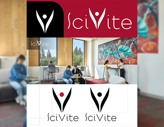 A packaged suite featuring a dynamic logo for the SciVite Virtual Interactive Tour Experience
